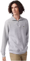 Purchase LACOSTE Solid Zip-Up Sweatshirt Silver Gray. SH1927-CCA
