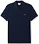 Buy LACOSTE SS22 Navy Blue Short Sleeve Polo Shirt with Logo Embroidery. PH5961-166