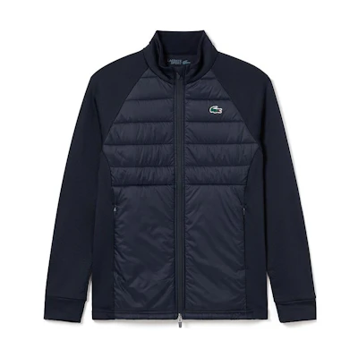 LACOSTE Stand Collar Zip-Up Jacket Deep Navy Blue BH1043-423