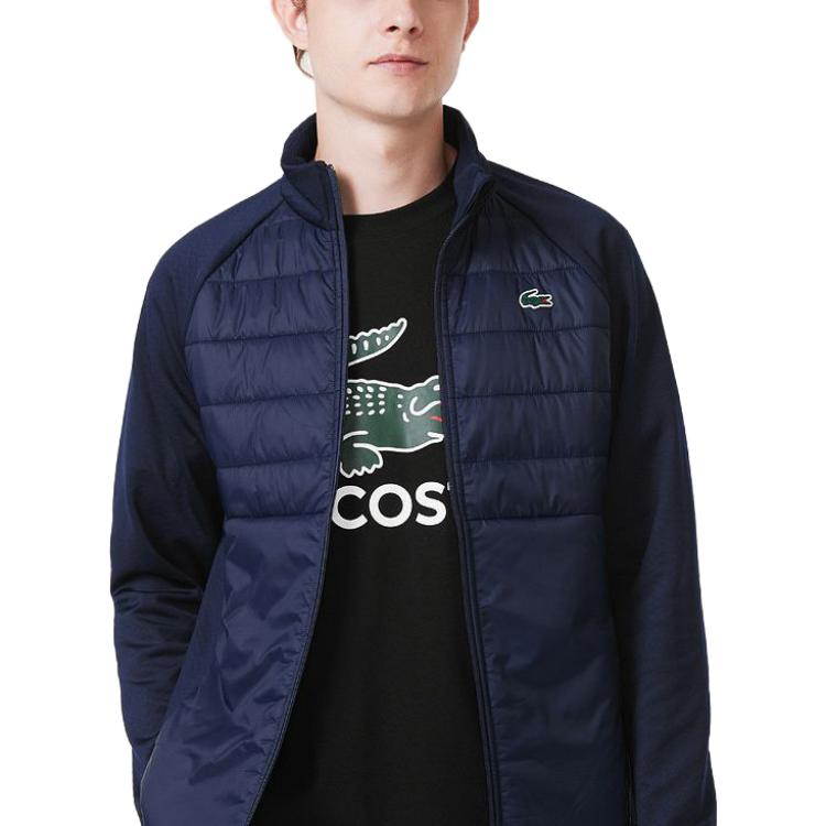 Purchase LACOSTE  Stand Collar Zip-Up Jacket Deep Navy Blue BH1043-423