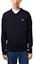 Lookbook LACOSTE V领纯色舒适毛衣 深蓝色 AH1952-166