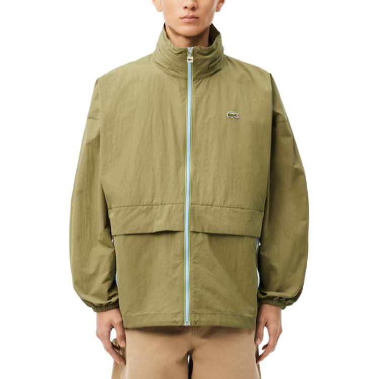 LACOSTE  Waterproof Windbreaker Jacket Army Green Breathable Design. BH7164-BMY 圖 3