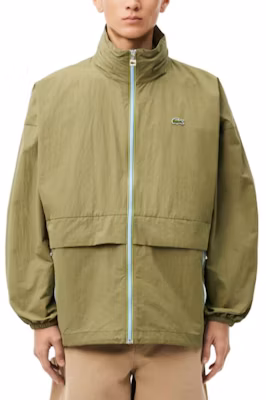 LACOSTE Waterproof Windbreaker Jacket Army Green Breathable Design. BH7164-BMY Lookbook LACOSTE Waterproof Windbreaker Jacket Army Green Breathable Design. BH7164-BMY