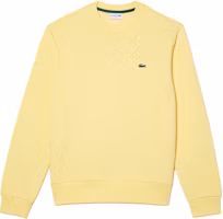 LACOSTE Yellow Embroidered Crewneck Long Sleeve Sweatshirt. SH9608-107 LACOSTE Yellow Embroidered Crewneck Long Sleeve Sweatshirt. SH9608-107