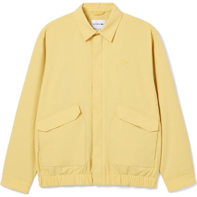 LACOSTE Yellow Solid Zip-Up Jacket with Turn-Down Collar. BH3758-IXQ Order LACOSTE Yellow Solid Zip-Up Jacket with Turn-Down Collar. BH3758-IXQ