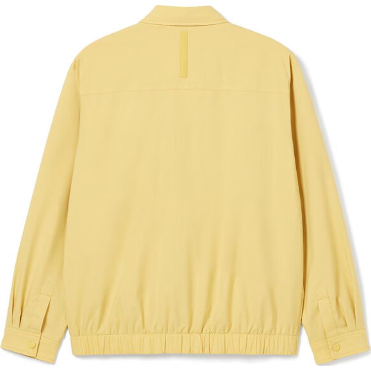 Lookbook LACOSTE  Yellow Solid Zip-Up Jacket with Turn-Down Collar. BH3758-IXQ