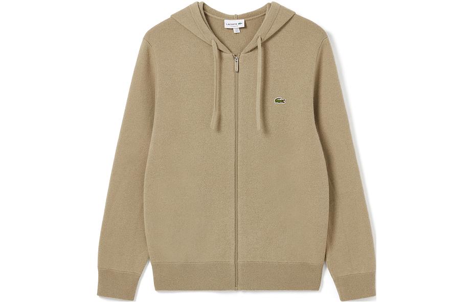 Order LACOSTE 帽繩標誌拉鍊連帽外套開衫. AH3706