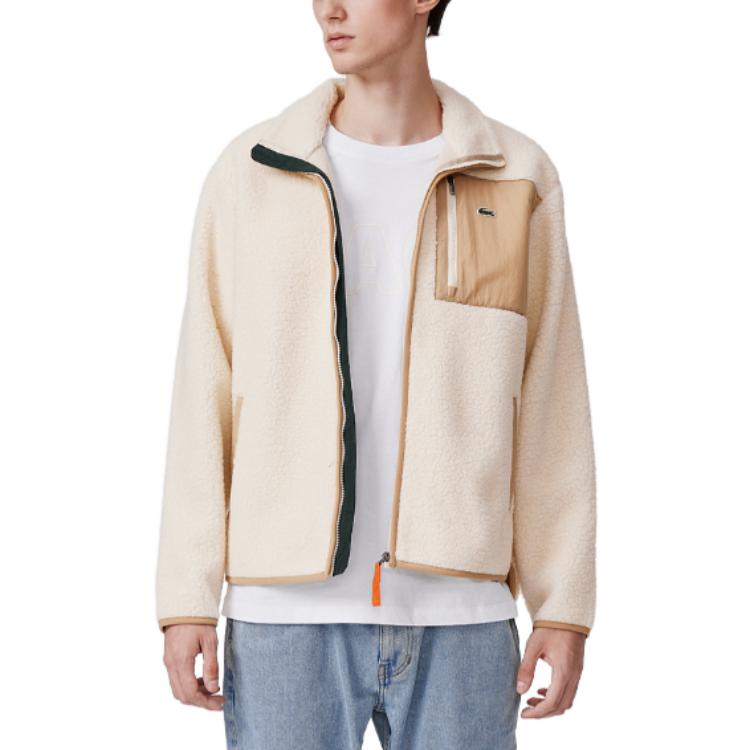 Lookbook LACOSTE 拉链长袖外套带保暖翻领设计. SH0531
