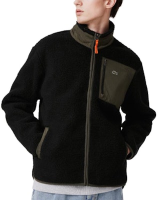 LACOSTE 拉链长袖外套带保暖翻领设计. SH0531 Sizing LACOSTE 拉链长袖外套带保暖翻领设计. SH0531