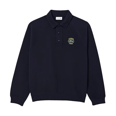 LACOSTE Badge Raglan Sweatshirt Navy - Casual Crewneck SH7881-HDE