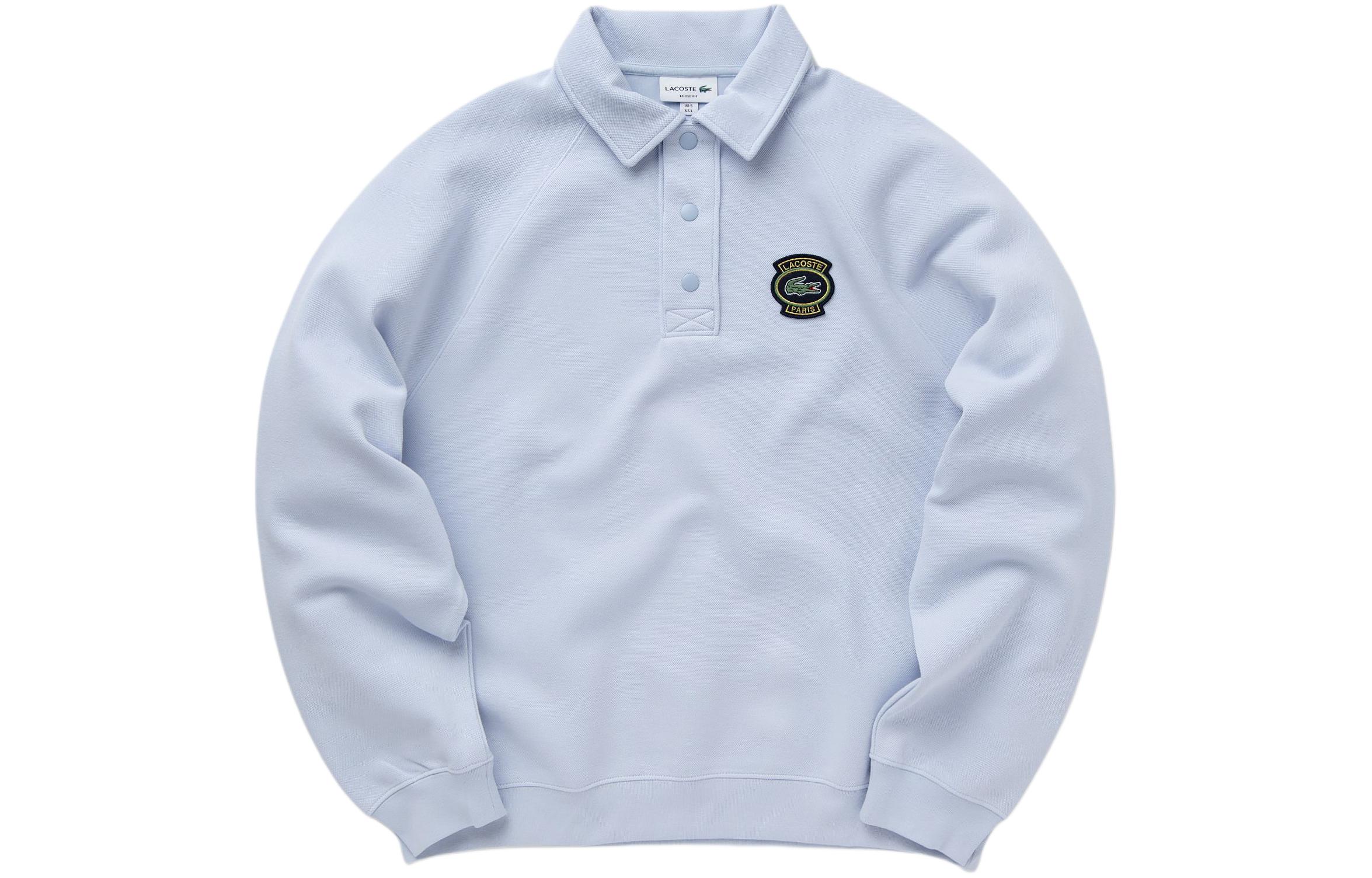Order Lacoste Badge Raglan Sweatshirt Phoenix Blue SH7881-J2G