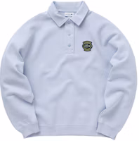 Order Lacoste 徽章拼接藍色長袖運動衫 Phoenix Blue SH7881-J2G