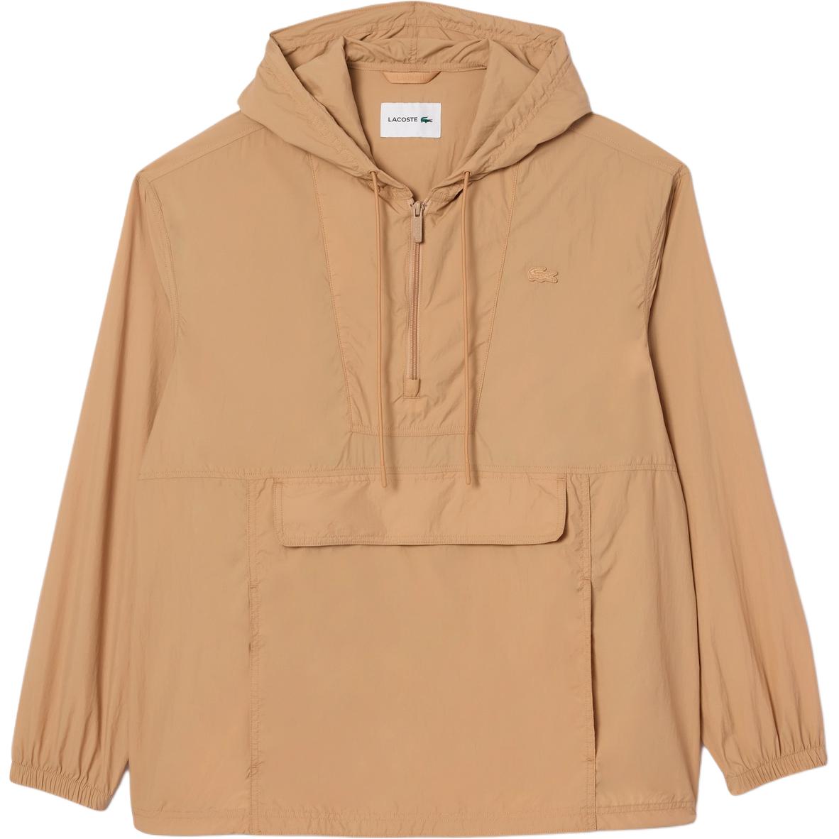 LACOSTE Beige Half-Zip Pullover Hoodie Jacket BH1166-IT5