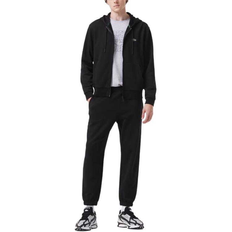 Lacoste Black Breathable Comfortable Hoodie Long Sleeve Sweatshirt SH1642-031 圖 3