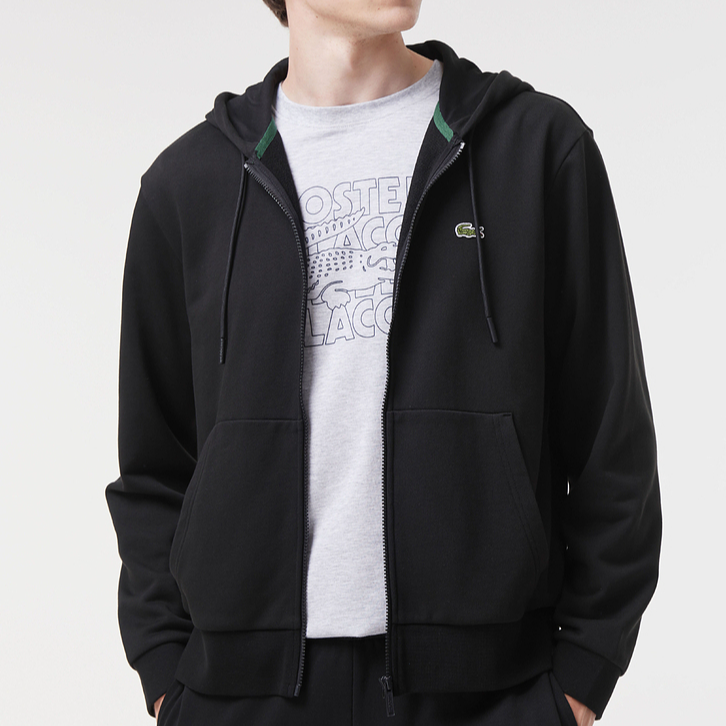 Lacoste Black Breathable Comfortable Hoodie Long Sleeve Sweatshirt SH1642-031 圖 5