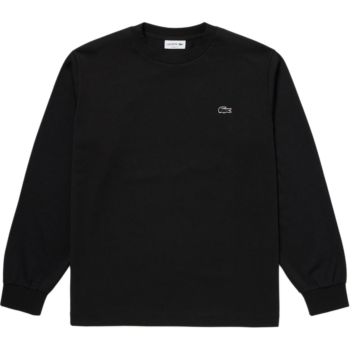 LACOSTE Black Crewneck Long Sleeve Sweatshirt TH5583-031