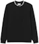 Buy Lacoste Black Crewneck Sweatshirt with Letter Logo Long Sleeves SH5690-031