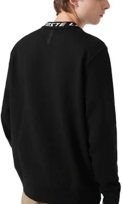 Lacoste Black Crewneck Sweatshirt with Letter Logo Long Sleeves SH5690-031 Shop Lacoste Black Crewneck Sweatshirt with Letter Logo Long Sleeves SH5690-031