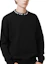 Purchase Lacoste Black Crewneck Sweatshirt with Letter Logo Long Sleeves SH5690-031
