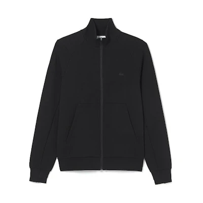 Lacoste Black Full-Zip Stand Collar Sweatshirt SS23 SH2702-031