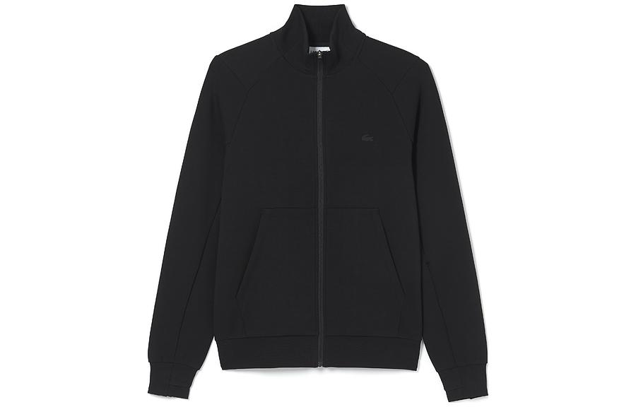 Order Lacoste Black Full-Zip Stand Collar Sweatshirt SS23 SH2702-031