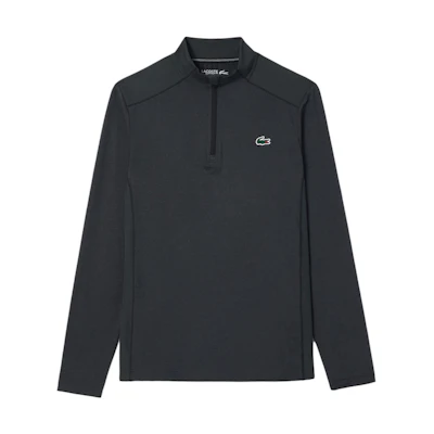 LACOSTE Black Half-Zip Pullover Sweatshirt SH7395-IS2