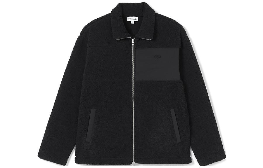 Order Lacoste Black Logo Casual Loose-Fit Long-Sleeve Jacket SH6804-031