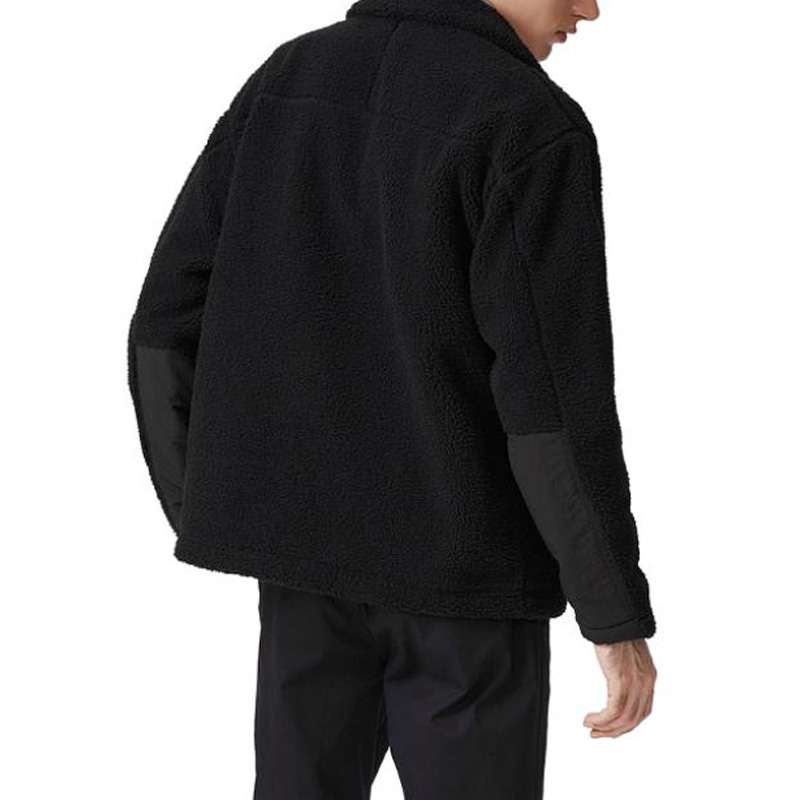 Purchase Lacoste Black Logo Casual Loose-Fit Long-Sleeve Jacket SH6804-031