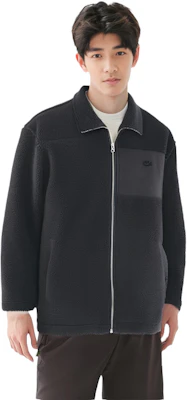 Lacoste Black Logo Casual Loose-Fit Long-Sleeve Jacket SH6804-031 Sizing Lacoste Black Logo Casual Loose-Fit Long-Sleeve Jacket SH6804-031