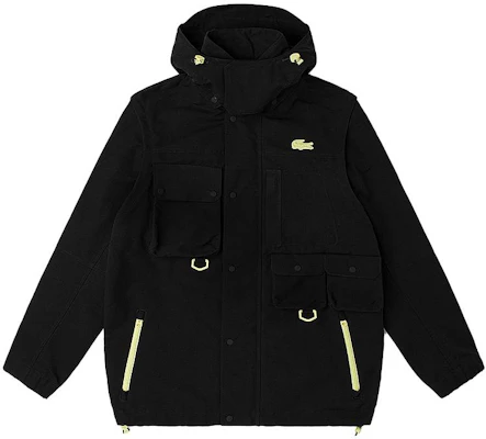 Lacoste Black Solid Color Hooded Jacket BH9501-031 Order Lacoste Black Solid Color Hooded Jacket BH9501-031