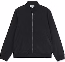 Lacoste Black Solid Color Zip-Up Jacket with Stand Collar BH0977-031 Lacoste Black Solid Color Zip-Up Jacket with Stand Collar BH0977-031