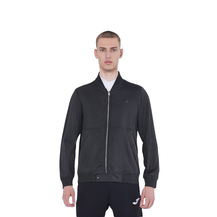 Sizing Chaqueta Negra Lacoste Lisa con Cremallera y Cuello Alto. BH0977-031