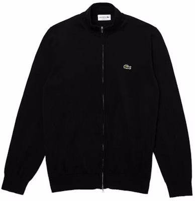Lacoste Jaket Sweater Hitam Kerah Tinggi Katun Organik dengan Ritsleting AH1957031 Buy Lacoste Jaket Sweater Hitam Kerah Tinggi Katun Organik dengan Ritsleting AH1957031