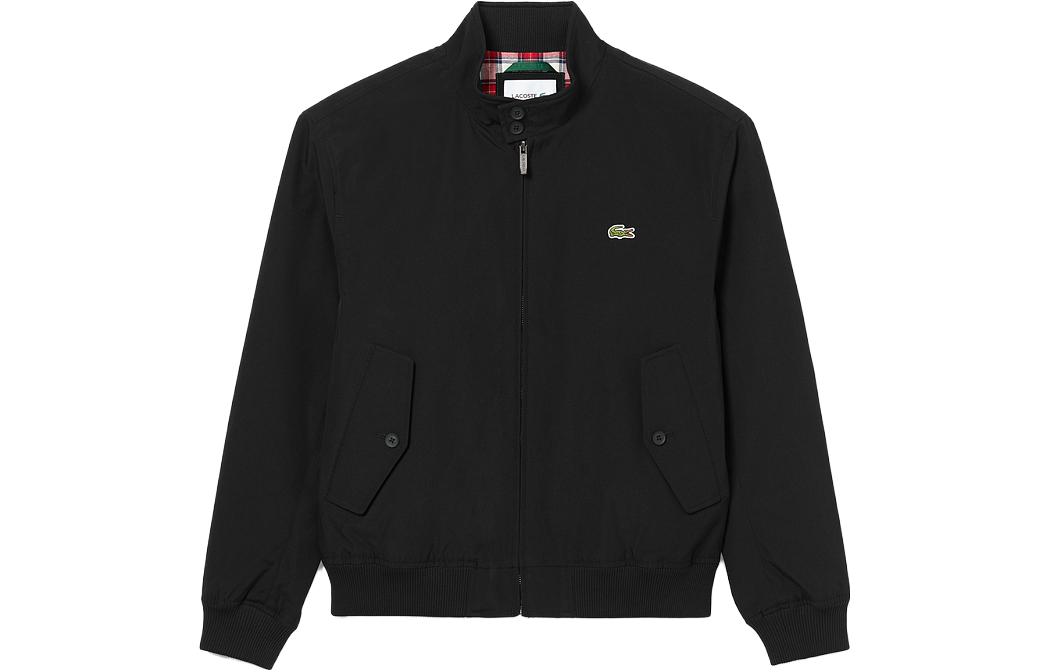 LACOSTE Black Waterproof Harrington Jacket - Modern French Style BH6242-031
