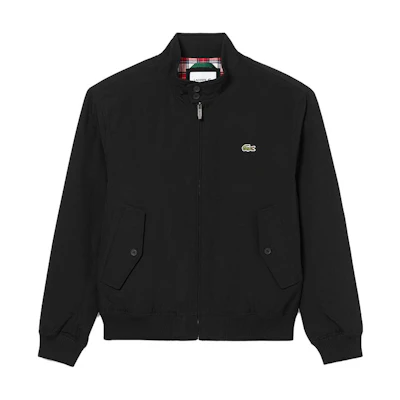 LACOSTE Black Waterproof Harrington Jacket - Modern French Style BH6242-031