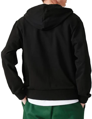 Lacoste 黑色拉鍊連帽外套 休閒百搭基礎款 SH2566-CB8-031 Shop Lacoste 黑色拉鍊連帽外套 休閒百搭基礎款 SH2566-CB8-031
