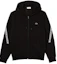 Order Lacoste Hoodie Hitam Berzip dengan Cetakan Logo dan Perincian Tali. SH9885-031
