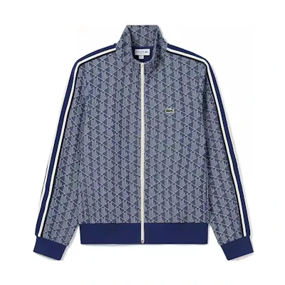 Lacoste Blue Embroidered Logo Long Sleeve Sweatshirt SH1368-QIE
