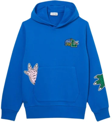LACOSTE Blue Hoodie with Graphic Print and Long Sleeves SH1467L-K1Q Buy LACOSTE Blue Hoodie with Graphic Print and Long Sleeves SH1467L-K1Q