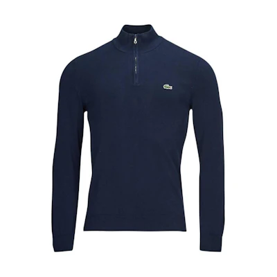 Lacoste Blue Pullover Stand Collar Long Sleeve Sweatshirt AH1980-166