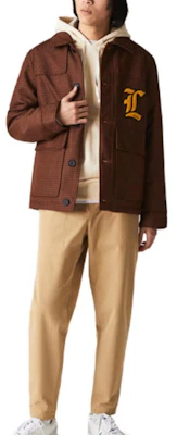 Lacoste 棕色休闲舒适长袖夹克 BH7289 Lookbook Lacoste 棕色休闲舒适长袖夹克 BH7289