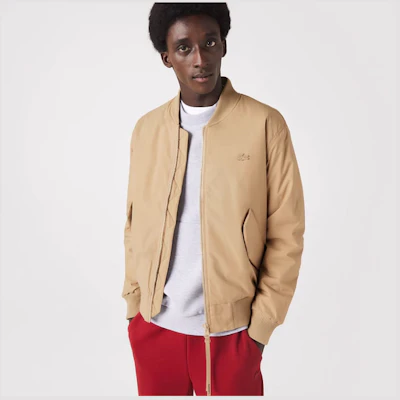 Lacoste Jaket Zip Pendek Kasual Warna Khaki BH4455-02S Purchase Lacoste Jaket Zip Pendek Kasual Warna Khaki BH4455-02S