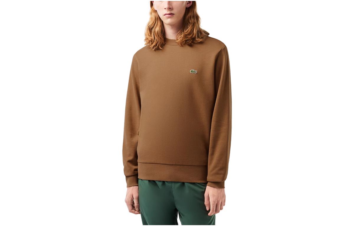 Lacoste Classic Embroidered Logo Pullover Sweatshirt Cookie Color SH2564-SIX 圖 2