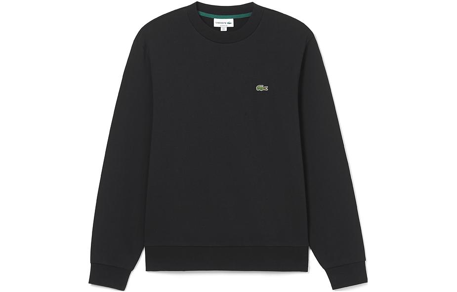 Order Lacoste Classic Logo Crewneck Black Long Sleeve Sweatshirt SH2564-132363-031