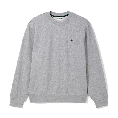 Lacoste Classic Logo Crewneck Pullover Sweatshirt Grey Casual Fashion SH2564-132363