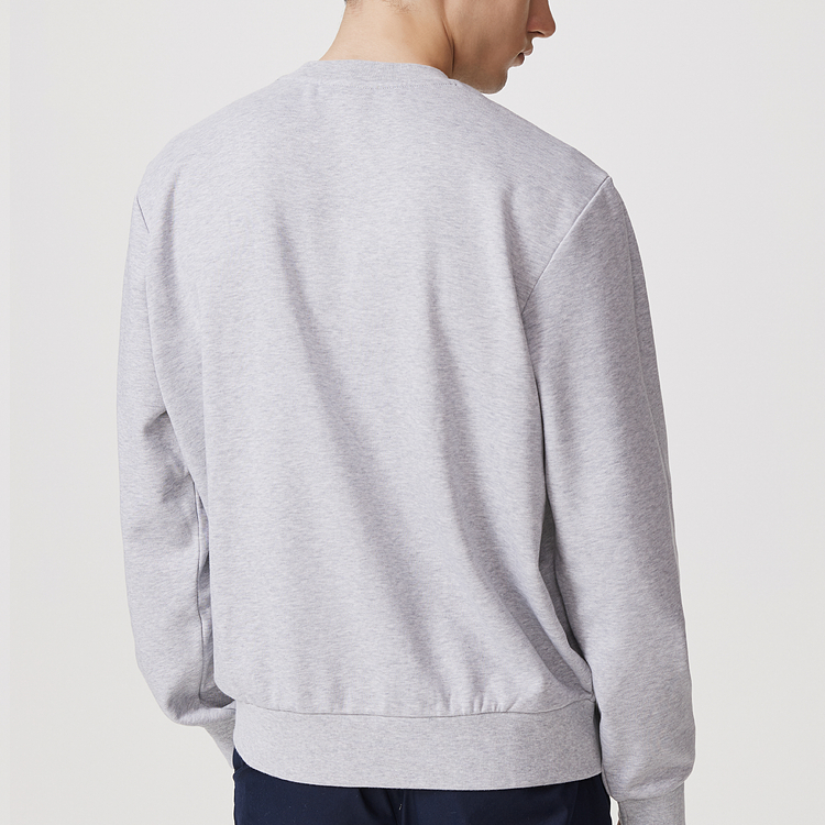 Lacoste Classic Logo Crewneck Pullover Sweatshirt Grey Casual Fashion SH2564-132363 圖 5