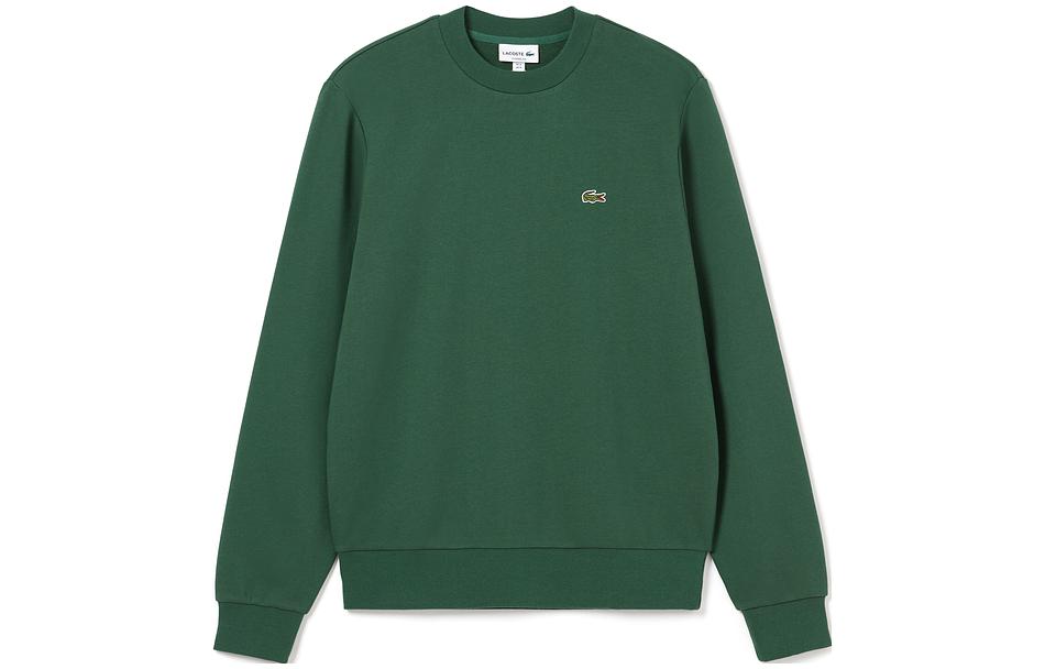 Lacoste Classic Logo Embroidered Crewneck Sweatshirt Crocodile Green SH2564-132363-132