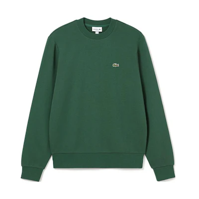 Lacoste Classic Logo Embroidered Crewneck Sweatshirt Crocodile Green SH2564-132363-132