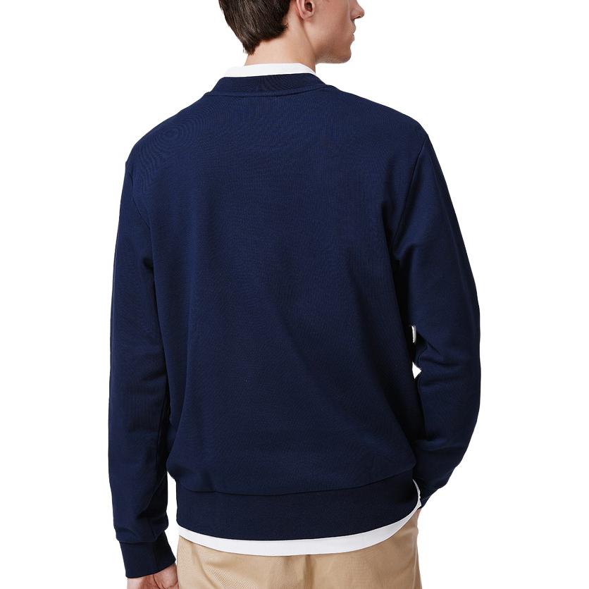 Lacoste Classic Navy Blue Crewneck Sweatshirt with Embroidered Logo SH2564-166 圖 5