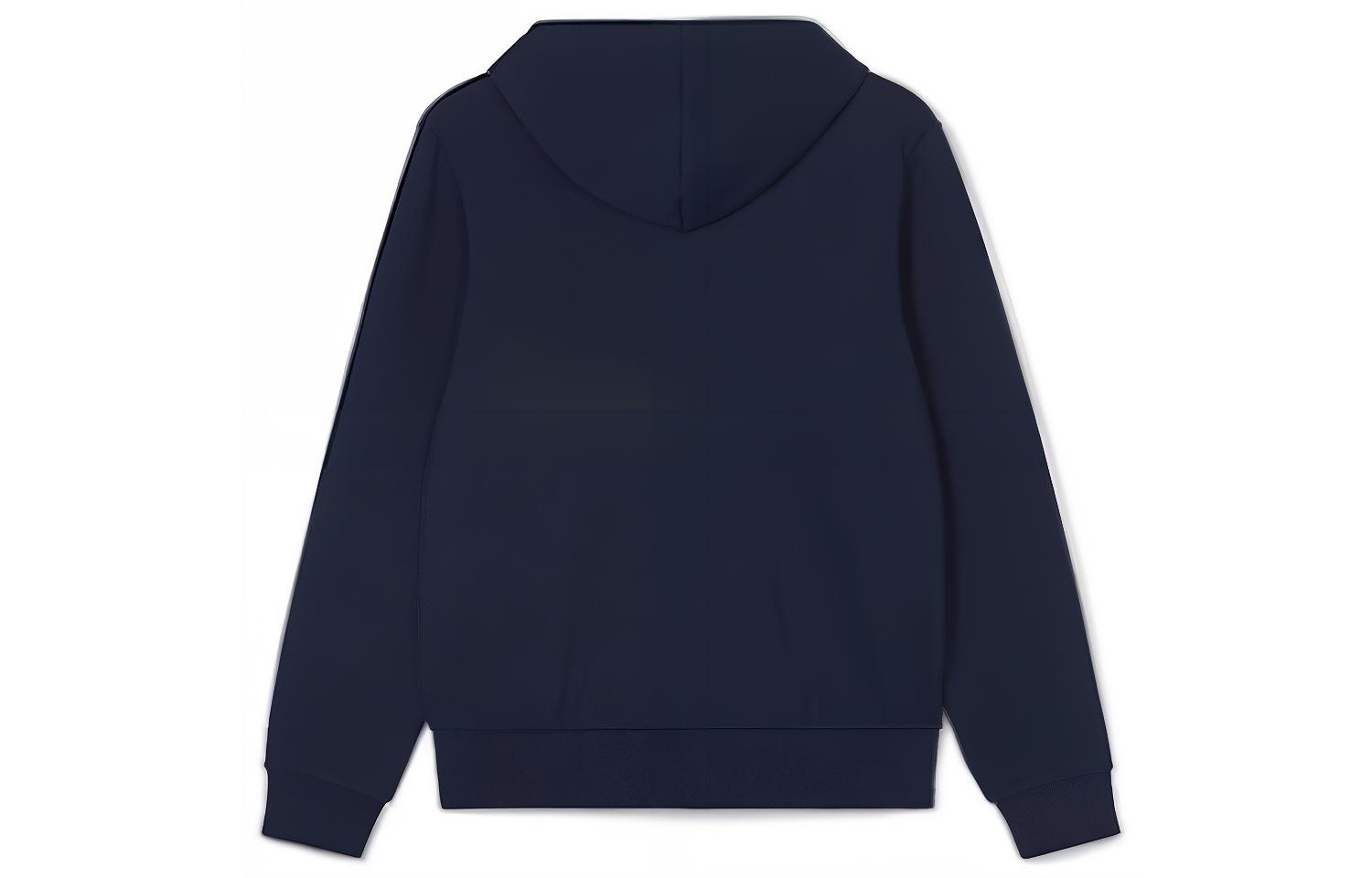 Lookbook Lacoste Classic Navy Blue Logo Hoodie - Casual, Sporty, Retro Style SH2566-166